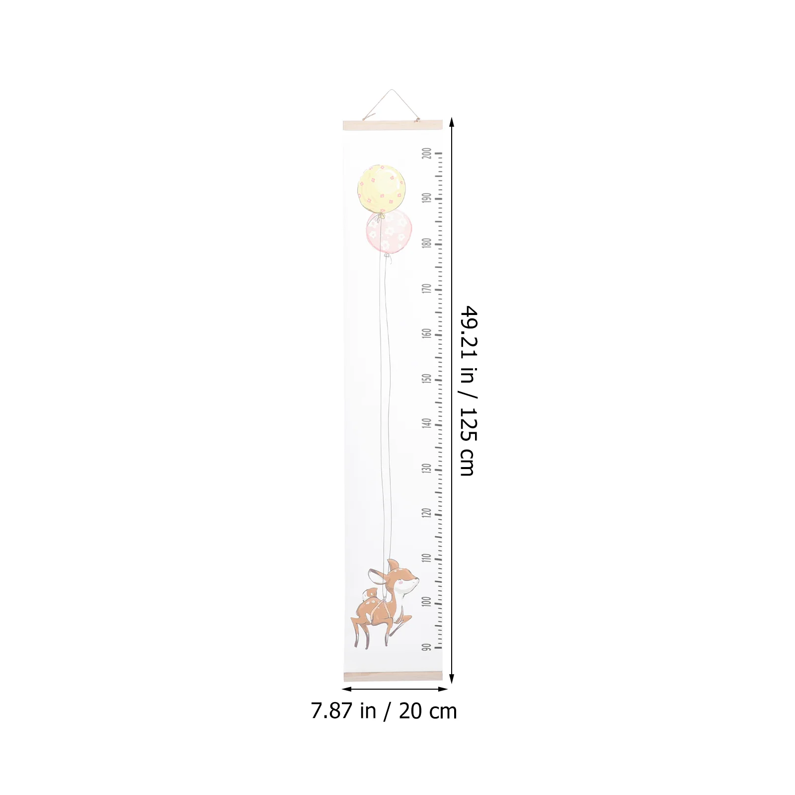 Balloon Children's Height Ruler Room Decor Growth Chart Wall Hanging Ballons Nursery Wallpaper Measuring Table