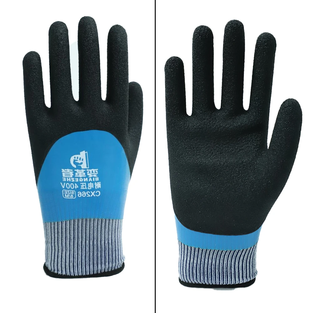 1PC Electrician Insulating Work Safe Glove Withstanding Voltage 400V Tool Protective Natural Rubber Insulating Gloves