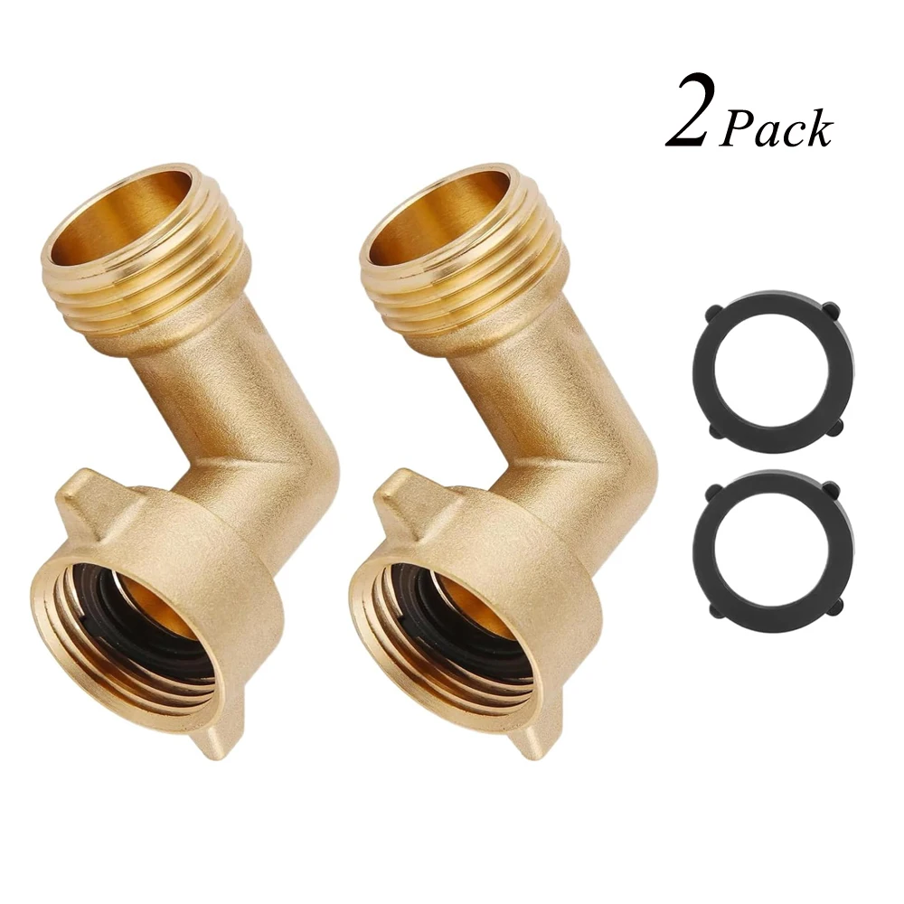

Garden Hose Elbow Connector 90 Degree Brass Hose Elbow 3/4" Heavy Duty Hose Adapter Brass Garden Hose Elbow Solid Brass Adapter