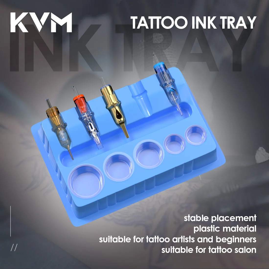 

20pcs Tattoo Ink Tray Tattoo Needle ink Cup Holder Disposable Portable Plastic Ink Cleaning Cup Stand Tattoo Cartridge Tray