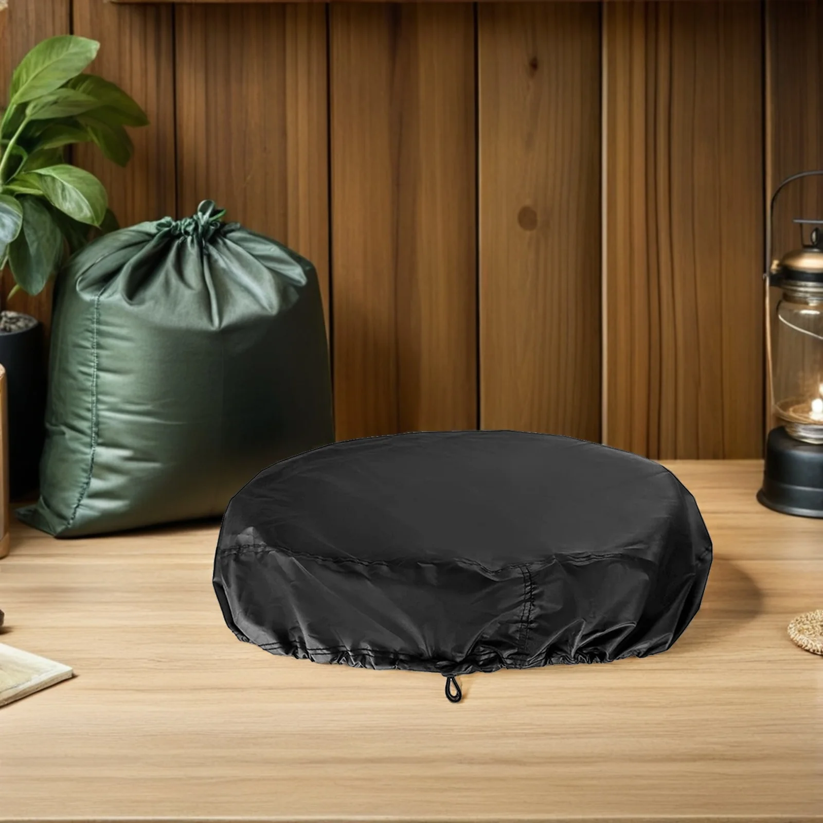 

Durable Oxford Cloth Gallon Drum Lid Cover Reusable Bucket Protective Outdoor Water Barrel Cover Adjustable Drawstring Storage