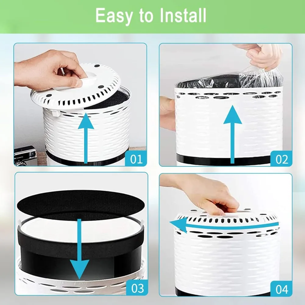 Dust Filter For Home Activated Carbon Filter Allergy Relief 19.2*19.2*6.4cm Energy Efficient Air Quality Improvement