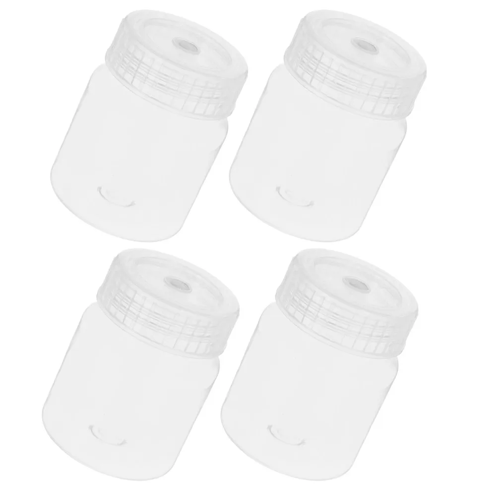 4Pcs Polypropylene Wide Mouth Lab Bottles 240Ml Easy Handling Reusable Sample Storage Containers for Chemical Liquid Solid