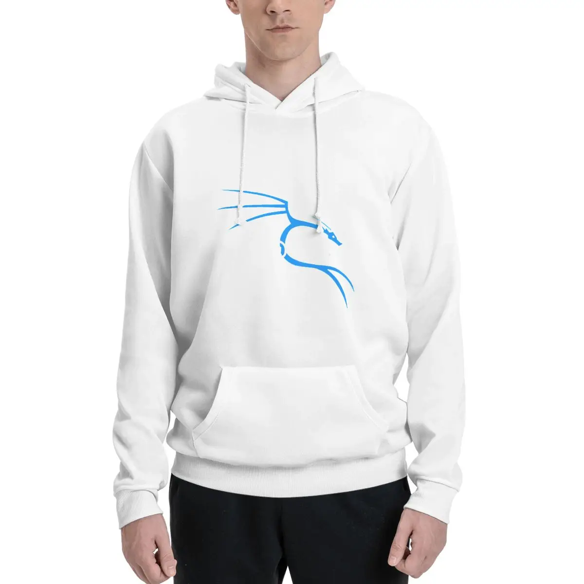 Sweatershirt pria Hoodie poliester pengguna Kali Linux akar hangat Dif ukuran warna