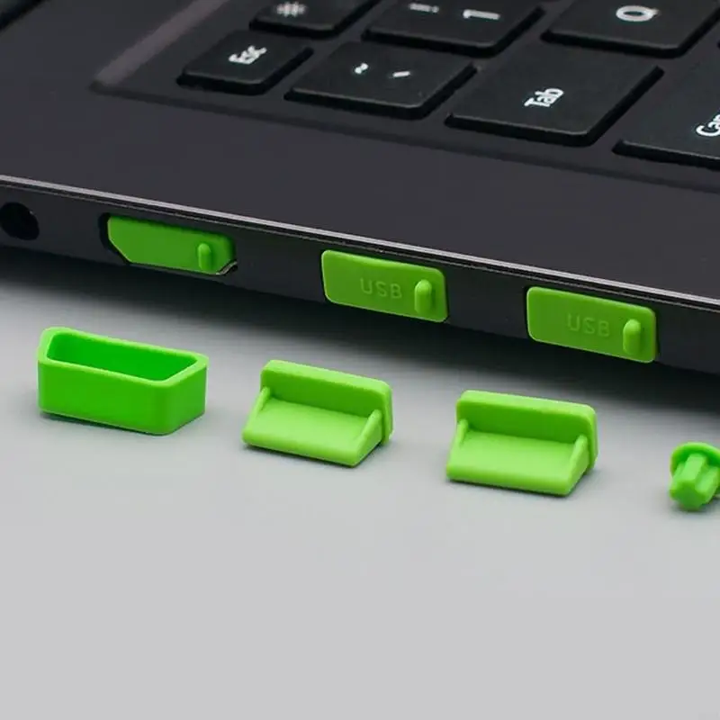 USB C HDMISイーサネットポートアクセサリーのアンチダストシリコンプロテクターダストプラグ