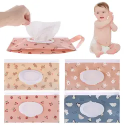 Cosmetic Pouch EVA Wet Wipes Bag Flip Cover With Buckle Tissue Box Wipes Holder Case Baby Product