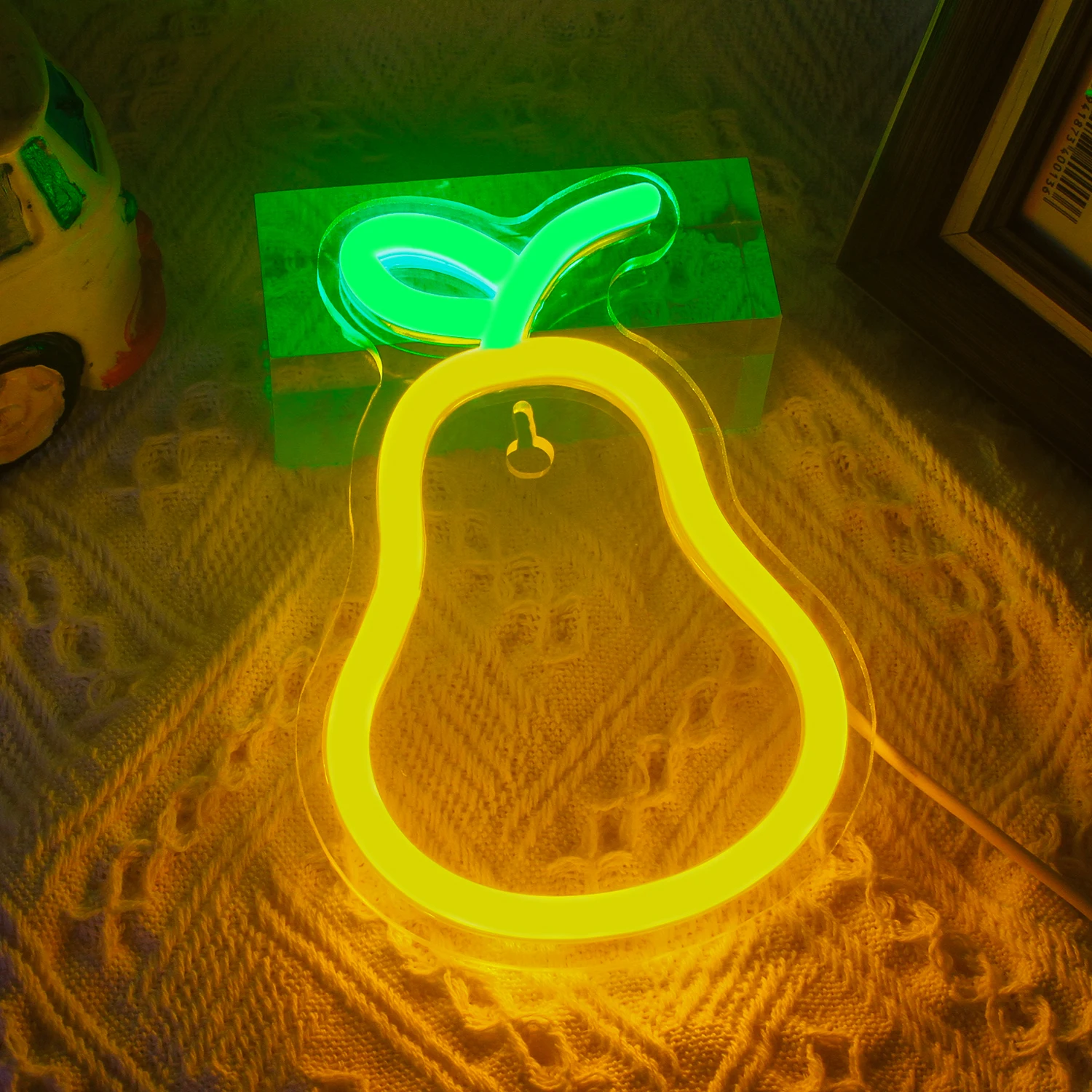 Mini insegne al Neon di frutta luci a LED per la decorazione della parete decodifica della stanza alimentata tramite USB per il negozio di dolci aziendale Bar Party Club Light Sign