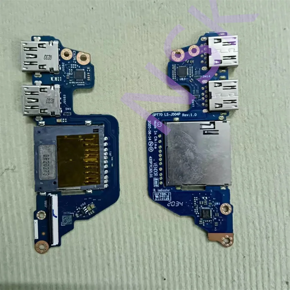 

Original LS-J504P 435P7C32L01 for HP ENVY 17-CG 17M-CG 17T-CG 17-cg1010nr USB SD card reader board 100% TEST OK