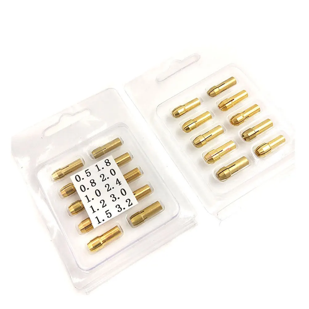 

20pcs 4.8Mm Brass Drill Collet Set Self-Tightening Chuck For Rotary Tools Pin Vises Compatible With Electric Grinders Hardware