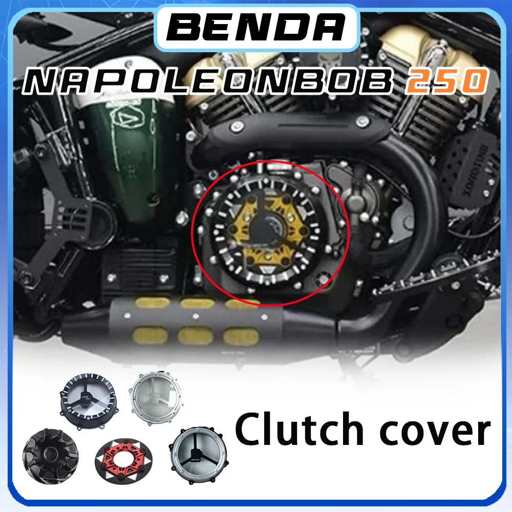 Air Filter Engine Side Cover BENDA NAPOLEON BOB 250 Transparent Clutch Cover Air Filter Cover 250 NAPOLEON BOB Napoleon Bob250