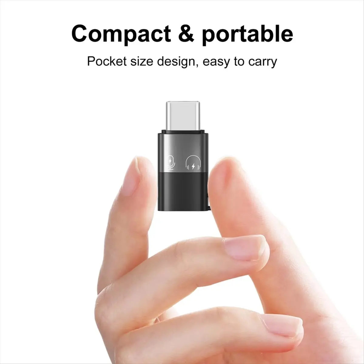 Y60A NEW-8 Pin to USB-C / Type-C OTG Adapter Mobile Phone Adapter Converter(Not Applicable for Phone 16 Series)