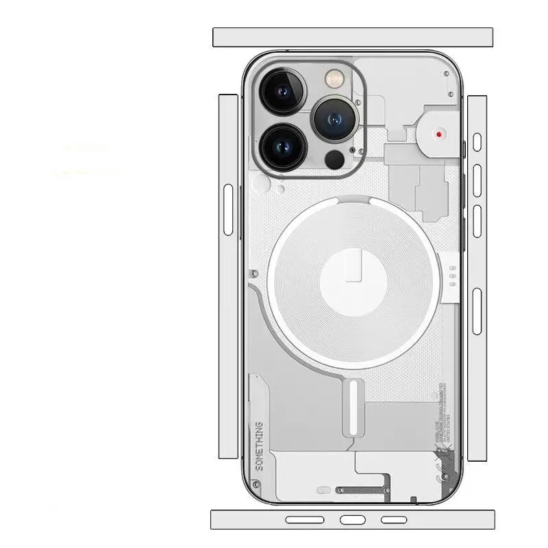 

X Ray Design Skin для iPhone 12 13 14 15 Pro Max Plus Защитная пленка для задней панели экрана X-rayed Tear Down Wrap Матовая наклейка