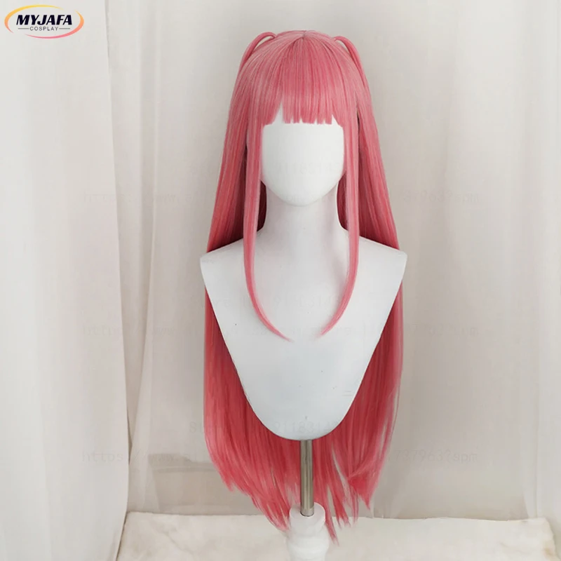 Perruque de Cosplay Nakano Nino de haute qualité, cheveux synthétiques longs et lisses roses résistants à la chaleur, perruques Anime Lolita d'halloween + bonnet de perruque
