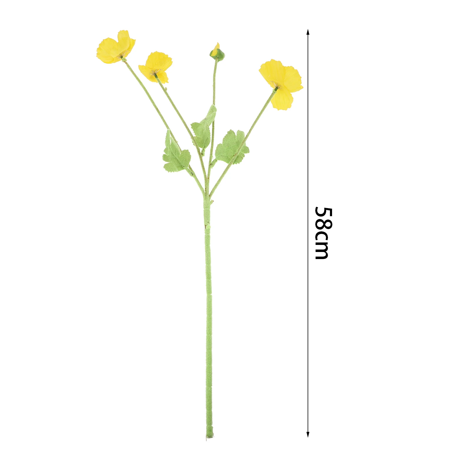 1PC 58cm Silk Artificial Poppy Gorgeous Bouquet Wedding Bridal DIY Bouquet Party Garden Table Photography Props Decoration