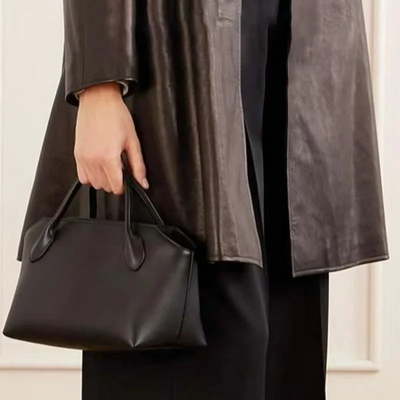 2026 Spring & Summer New Terrasse Baulett Short Handle Handbag, First-Layer Cowhide Versatile Premium Genuine Leather Women's Ba
