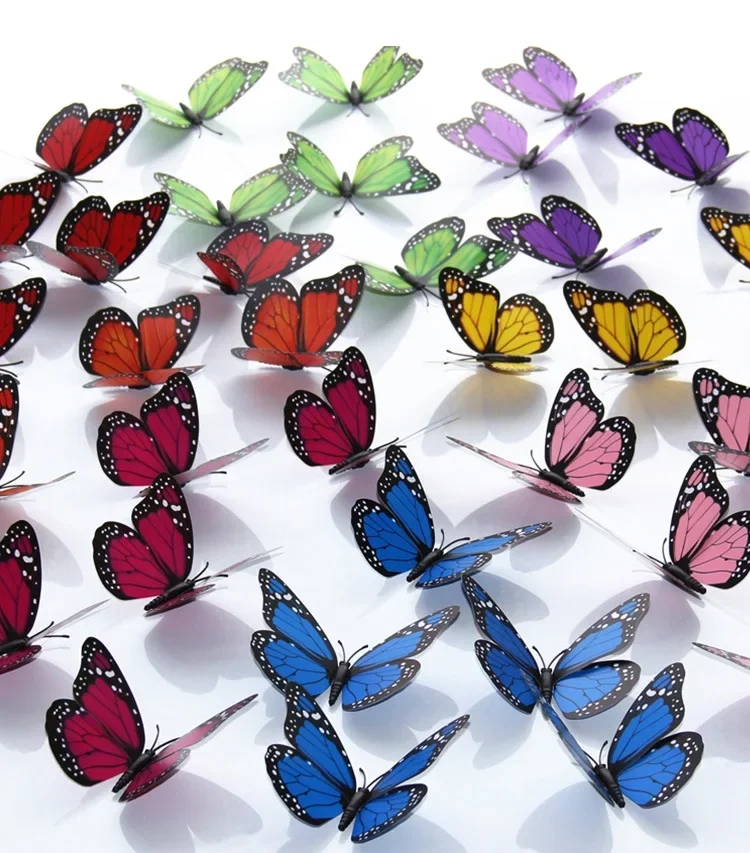 12CM Simulation Butterfly Home Decoration Handicraft Magnetic Refrigerator Stickers