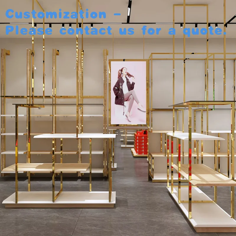 

custom.Luxury Shoe Shop Decoration Ideas Shoe Store Furniture Rack Design Wooden Handbag Display Stand Shoe Display