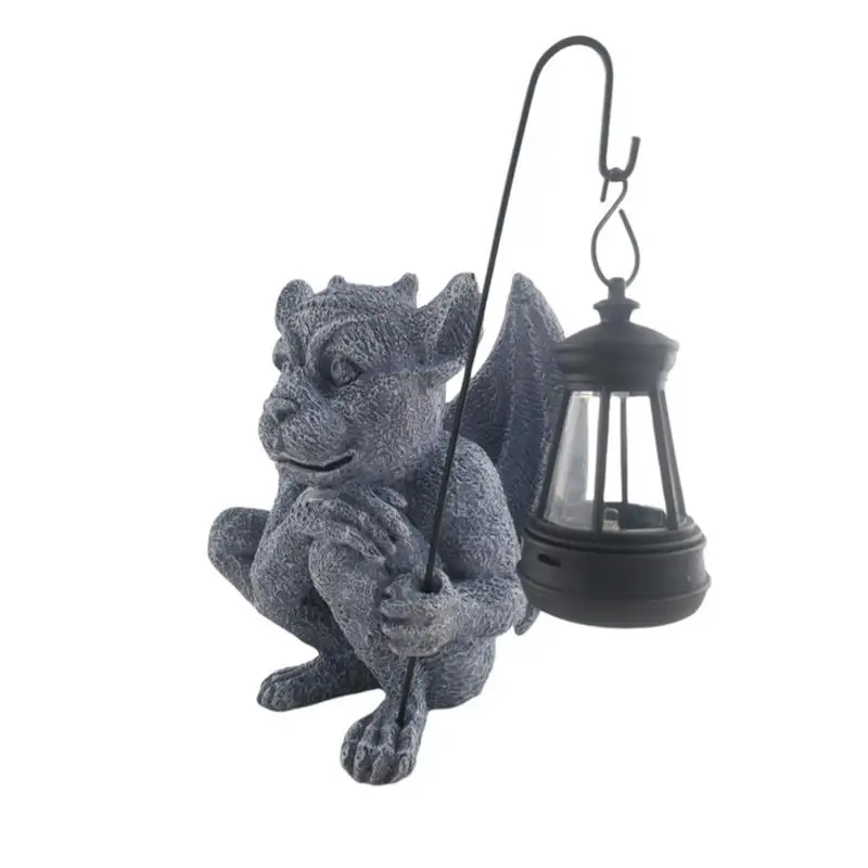 

Solar Gargoyle Statues Gargoyle Statue Outdoor Decor Garden Gargoyle Solar Powered Garden Decor Collectible Figurines Halloween