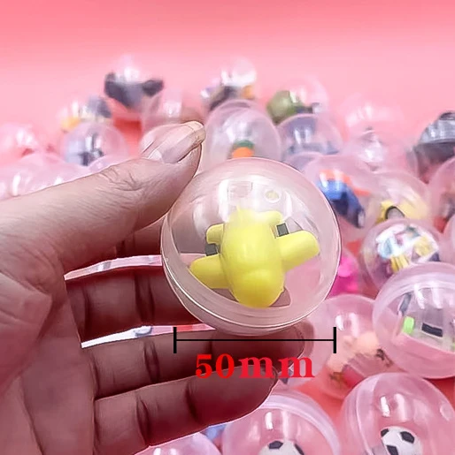 5pcs/10pcs 50mm Novelty Fun Kids Surprise Capsule Egg Ball Model Doll Mix Toys Kids Gift Vending Machine Randomly Shipped