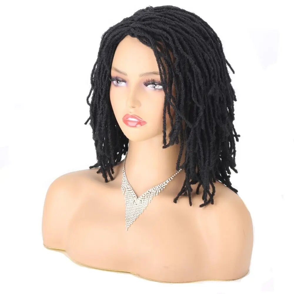 Micro Dreads Wig for Women/Men Thin Dreadlocks Wig Afro Twist Crochet Braids Wig