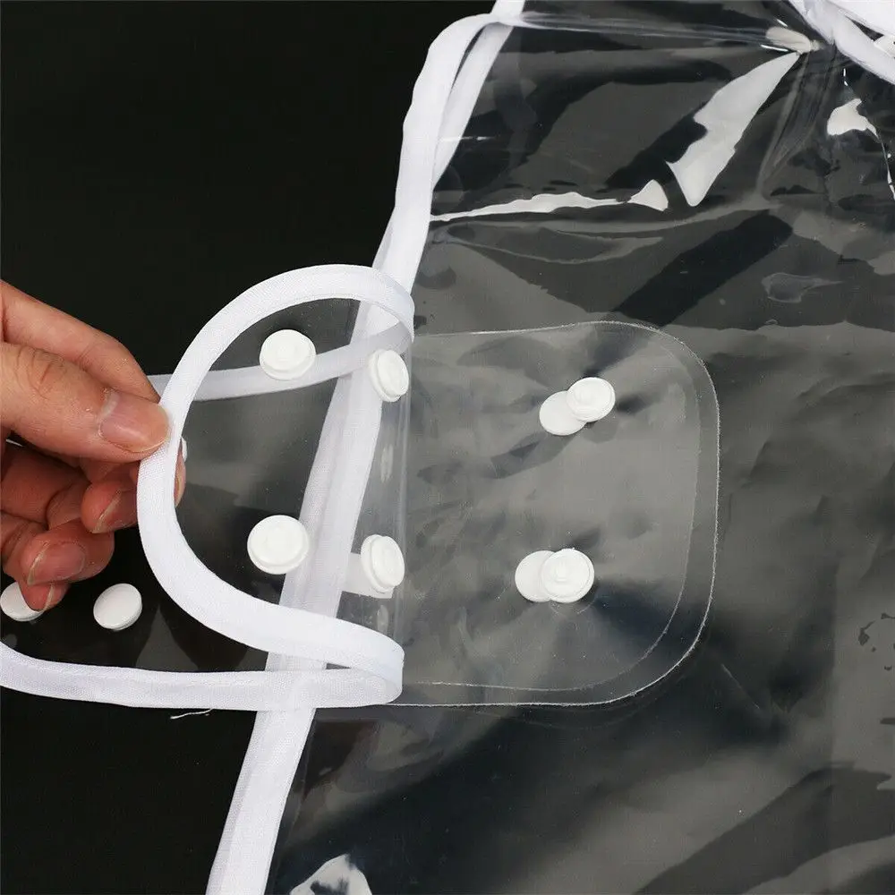 Dog Puppy Rain Coat PVC Waterproof Clear Transparent Pet Hooded Jacket