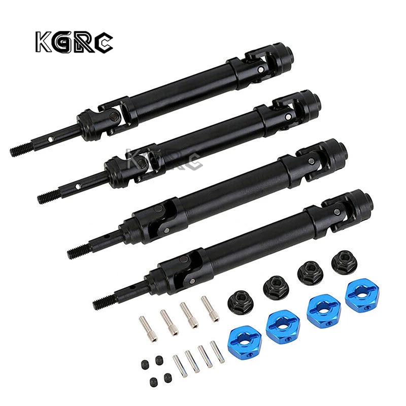 

4pcs Harden Steel Drive Shafts For Traxxas Slash Rustler Stampede 4x4 6851 6852 1/10 RC Car Drive Shafts with wheel hex+ M4 nuts