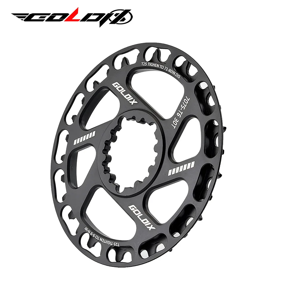 Mountain Bike Road Bicycle Chainring 28T 30T 32T 34T 36T Narrow Wide Tooth with Protective Disc Bicycle Crank Chainwheel