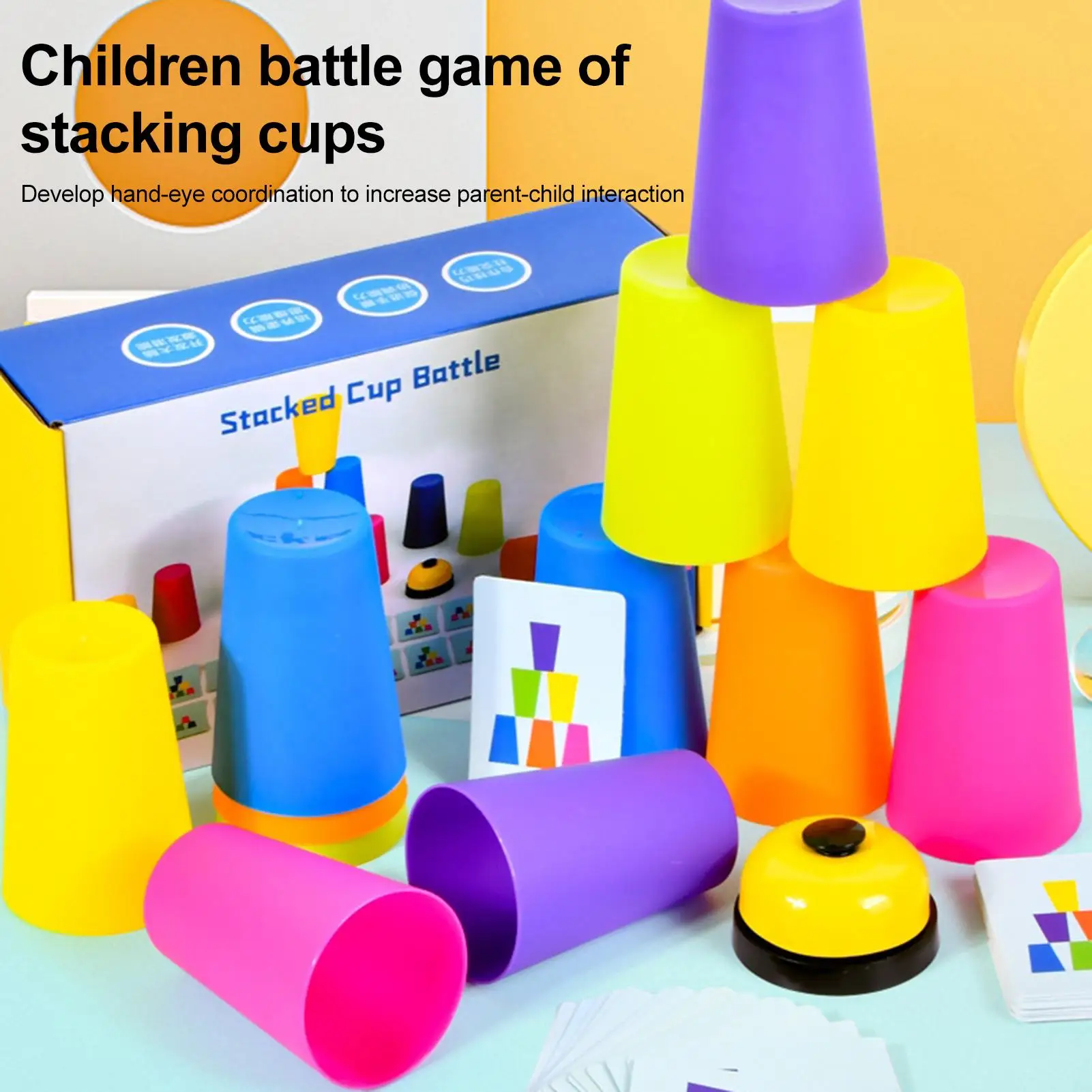 Cup Stacking Set Kids Quick Stack Cups Stacking Game For Kids Sporting Stack Cups Speed Training Game For Travel Party Challenge