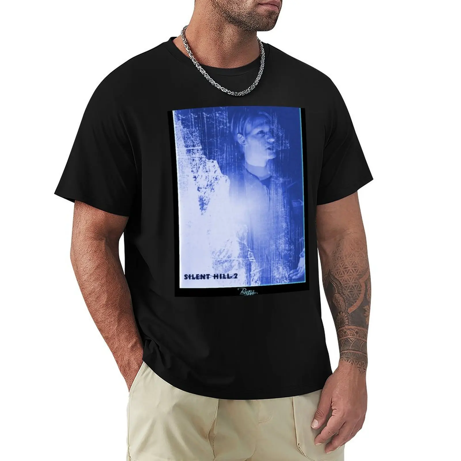 Silent Hill 2 - James Sunderland (Frozen Blue) T-Shirt Creative Graphic Tee Shirt