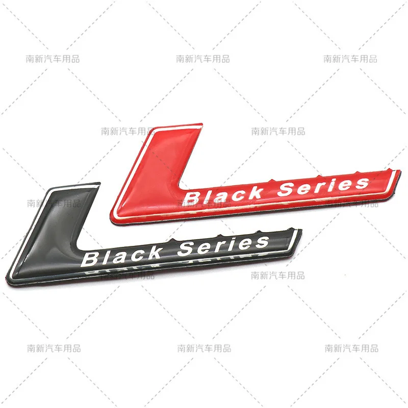 The Black Series logo is applicable for Mercedes Benz C-Class E-Series SL65 logo, SLS tail logo, and C63 car sticker emblem