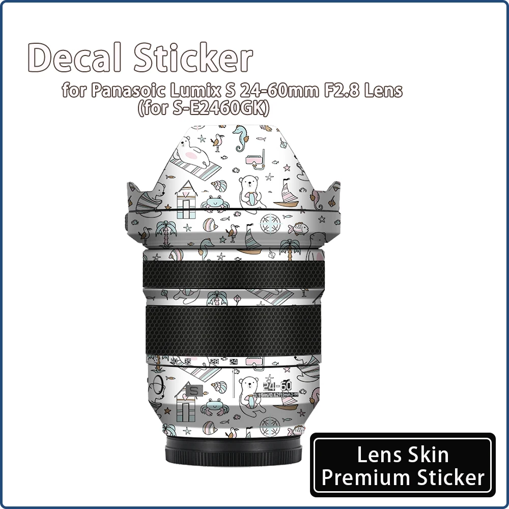 

2460 Lens Sticker 24 60F2.8 Protective Film for Panasoic Lumix S 24-60mm F2.8 Lens Skin Wrap Cover S-E2460GK Decal Sticker