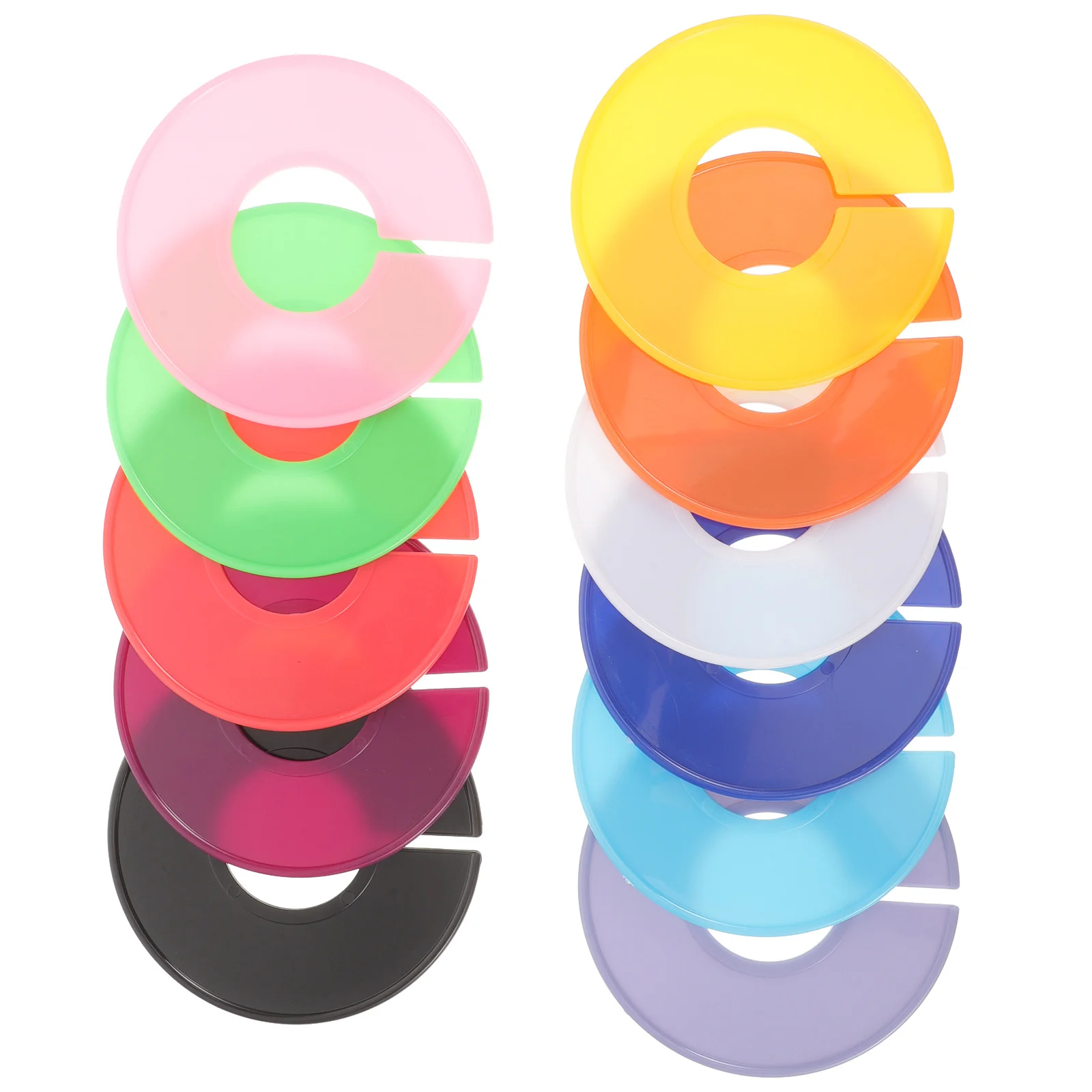 11 قطعة فواصل حجم الملابس مستديرة فارغة الملابس المنظم مقسم لخزانة خزانة شماعات حلول التخزين المنزل