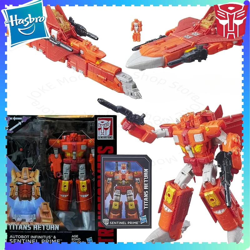 

Hasbro Transformed Toys Titans Return Autobot Infinitus & Sentinel Prime Leader Class Original Action Figure Model Toy For Gift