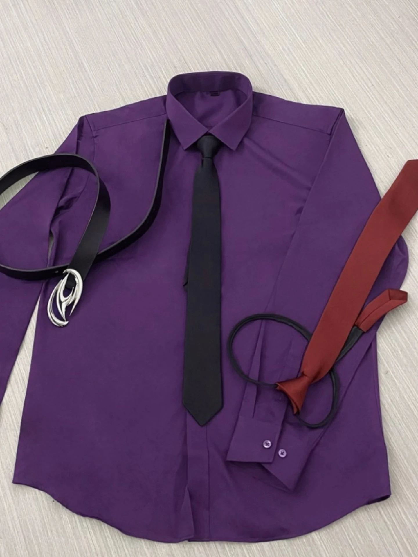 

Purple Long Sleeve Shirt Unisex Elegant Sophisticated Style Innerwear Outerwear Autumn Winter Fashion College Graduation Outdoor