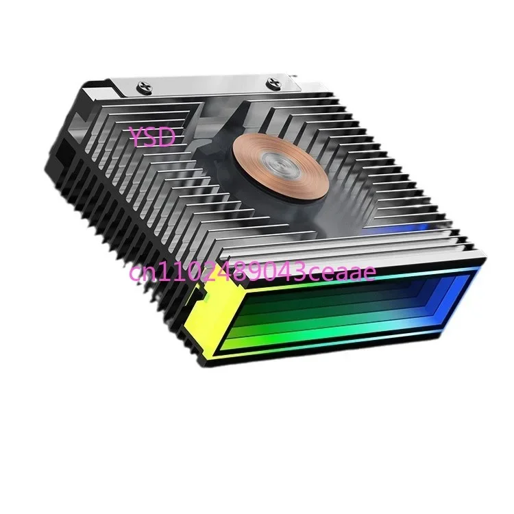 S50 SSD Heatsink, M.2 Interface 2280 Specification,  Top Infinite ARGB Shenguang Synchronous Dual PWM Fan