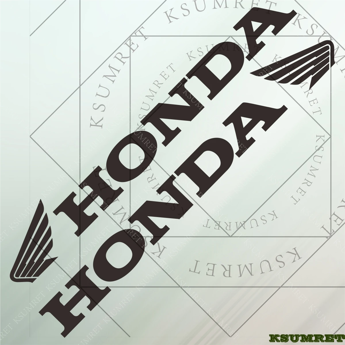 لهوندا ملصق دراجة نارية شعار الشارات