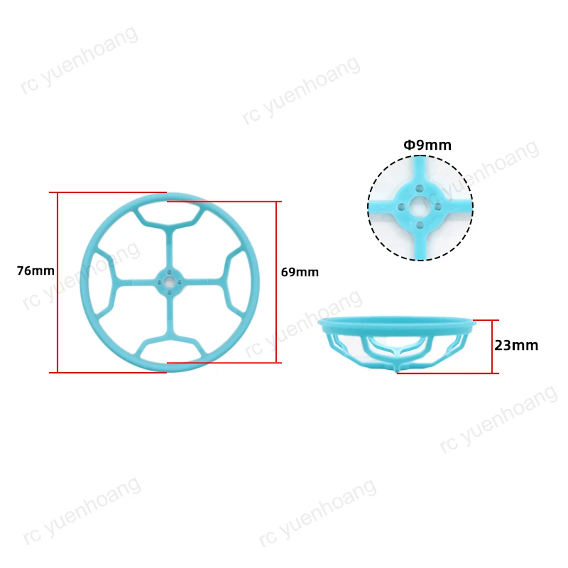 1Set Cinewhoop Micro Drone Motor Propeller Guard Protector 2.5 Inch Paddle Anti-collision Protection Ring for RC FPV Parts