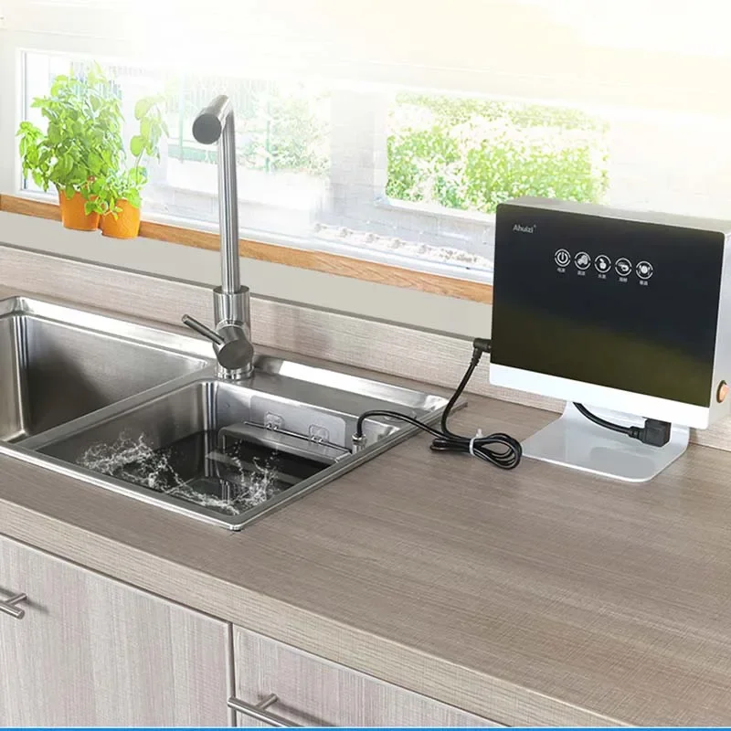 A5 Portable Installation-free Countertop Dishwasher,110V/220V Ultrasonic Automatic Small Kitchen Washing Machine
