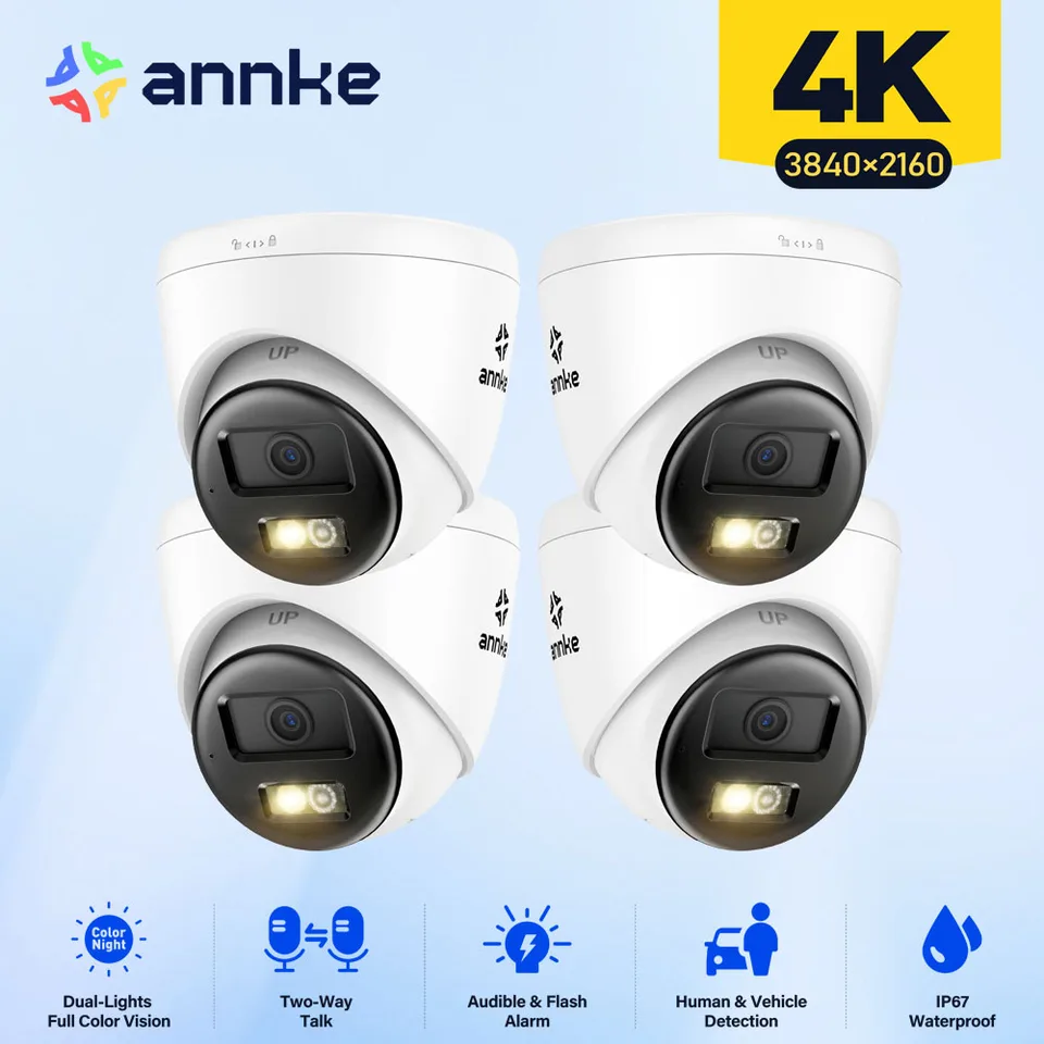 8MP 4K Security Camera with Two Way Audio
