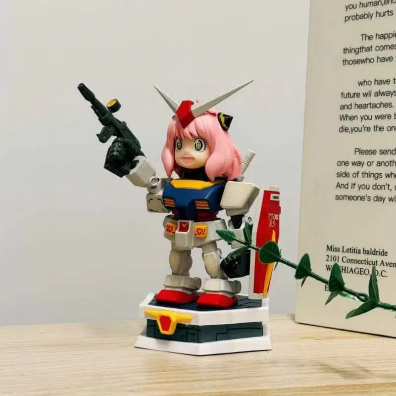 Q-versie Anya Forger Cos Schattig robotmodel speelgoed verzamelbaar verjaardagscadeau actiefiguur verzamelaars item anime thema decoratie