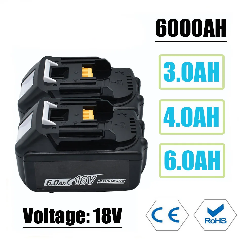 Chiave per trapano elettrico per trapano elettrico con capacità personalizzata universale per batteria al litio ricaricabile Makita BL1830 18V 6000mAH