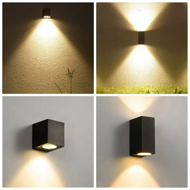 for LED Chinese Style Outdoor Indoor Wall Lamp Waterproof Double Head Exterior Light for Balcony Villa Courtyard Garden