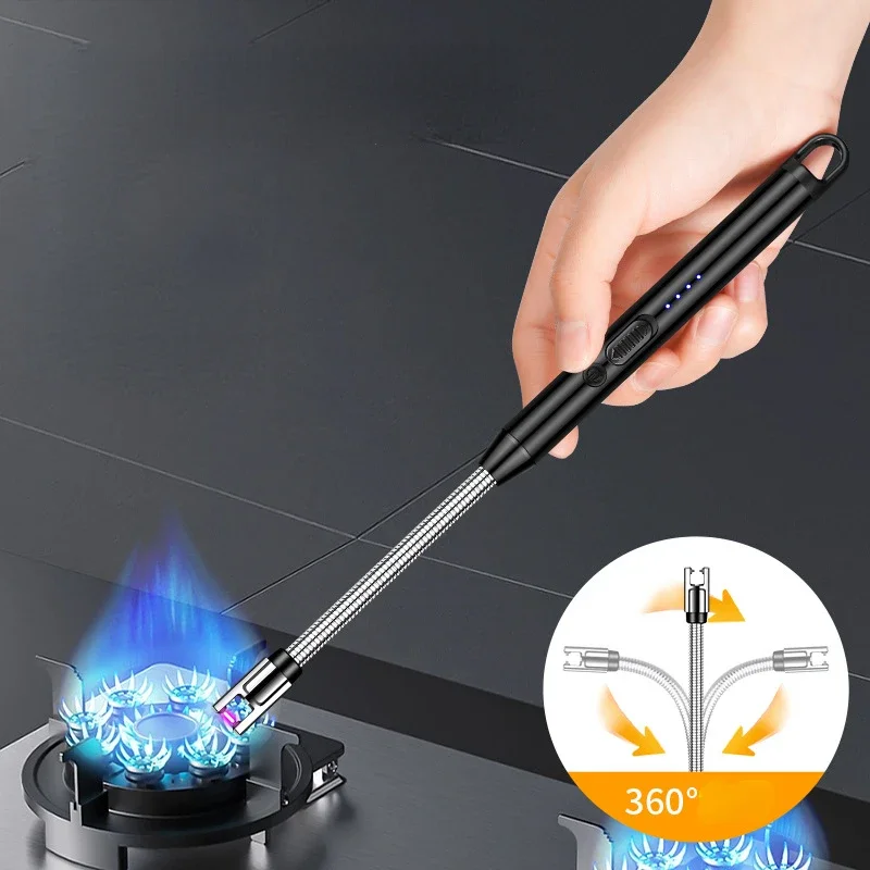 2024 Rechargeable Pulse Lighter Household Kitchen Lighters Portable Ignition Candles Aromatherapy Special Lighters Wholesale