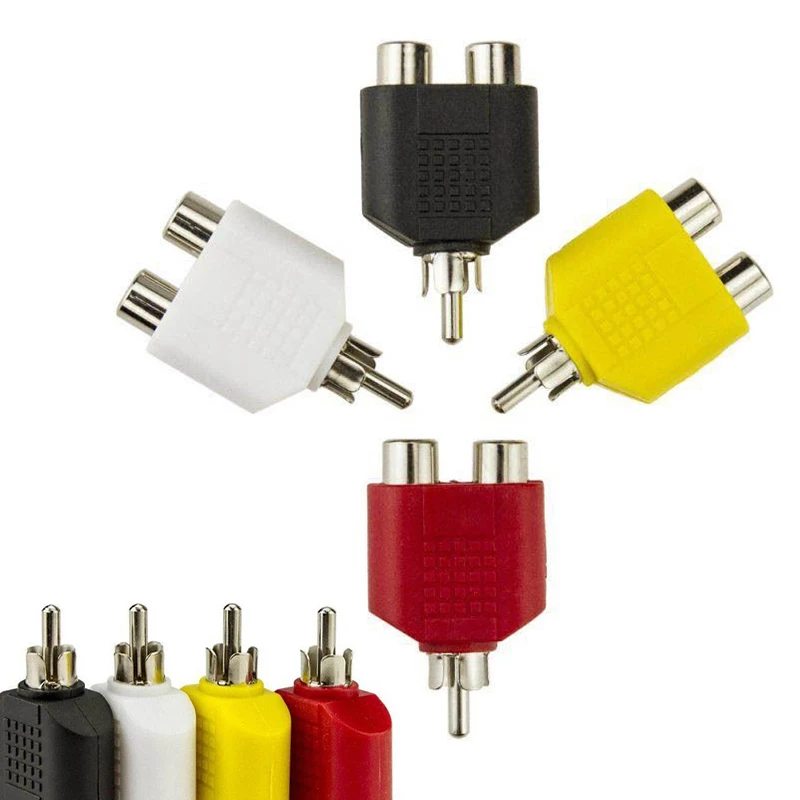 Kit adaptador divisor Y conector RCA de alta calidad