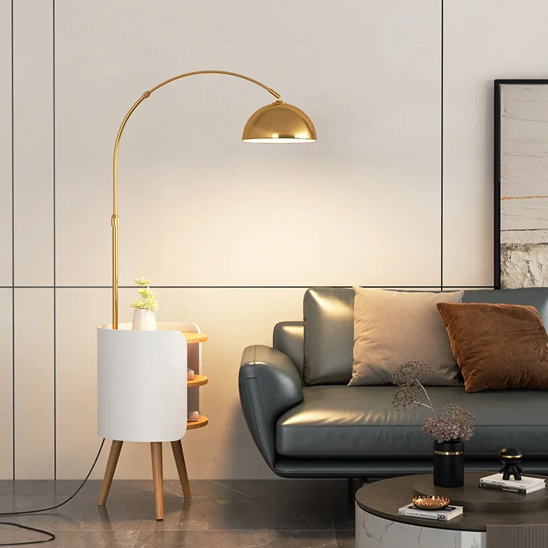 Bedside table, drawer, feather, room, girl, light luxury, bedroom, floor lamp