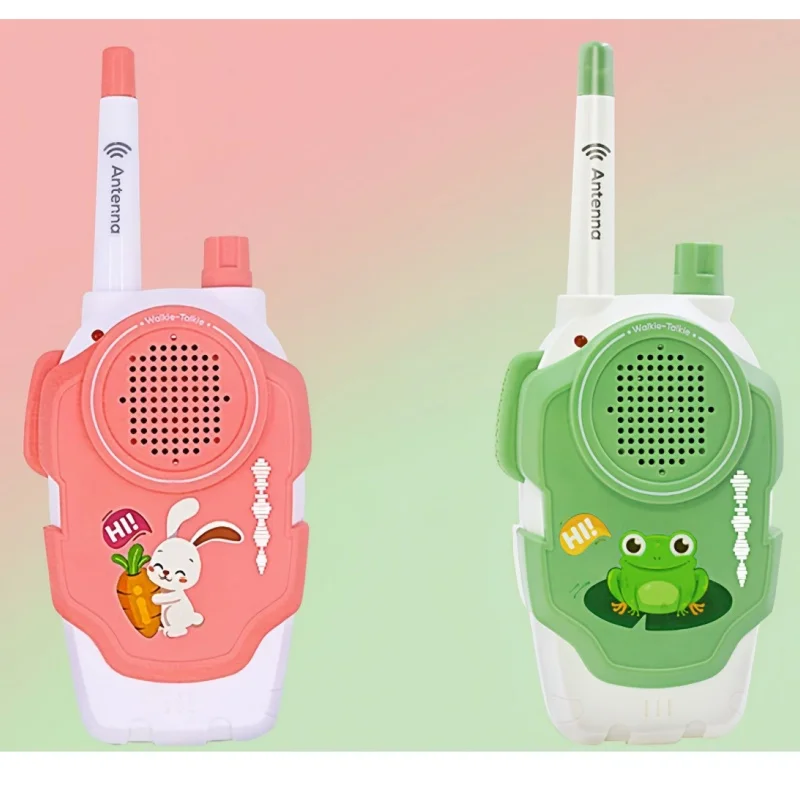 Walkie Talkie de juguete para niños y niñas, intercomunicador de distancia de 300 metros, interfono de dibujos animados, regalos de cumpleaños