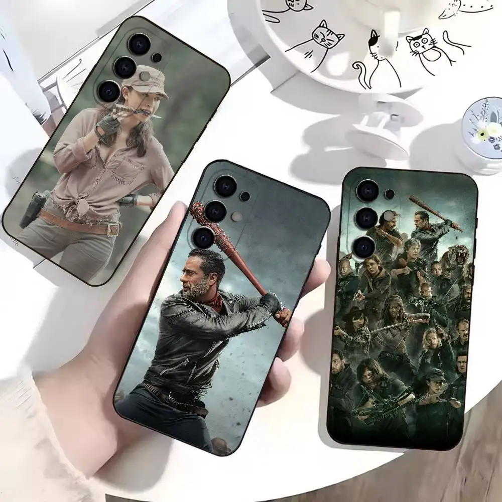 The W-Walking D-Dead  Phone Case Black Silicone Soft For Samsung S25,S24,S21,S22,S23,S30,Ultra,S20,Plus,Fe,Lite