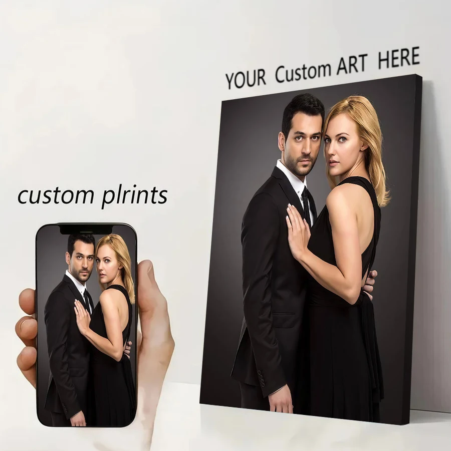 Custom Print Canvas Poster Anime Game Poster Painting By Your Photo Personal Gift Customize Figure Animal Pets Home Decor