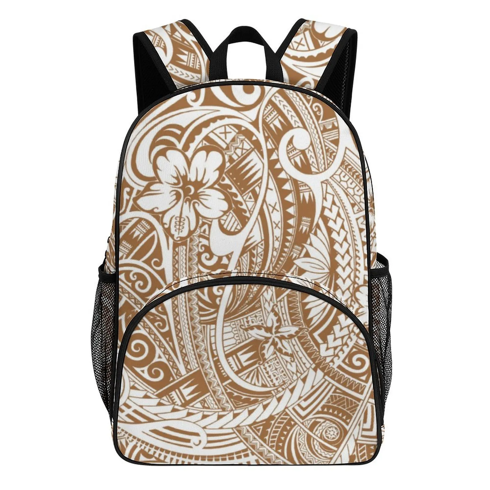 

Самоанский этнический школьный рюкзак с узором в полинезийском стиле для мальчиков и женщин, двухслойный рюкзак большой вместимости