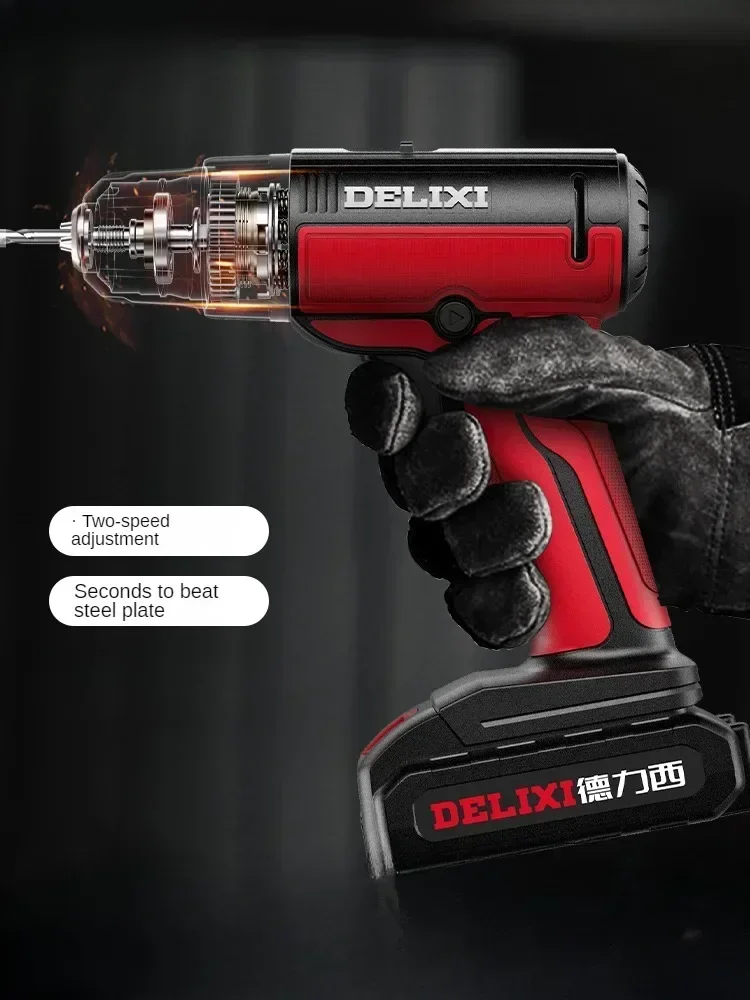 

Cordless Drill Driver with Lithium-Ion Battery, Pistol Drill and Impact Drill for Home DIY, Power Screwdriver